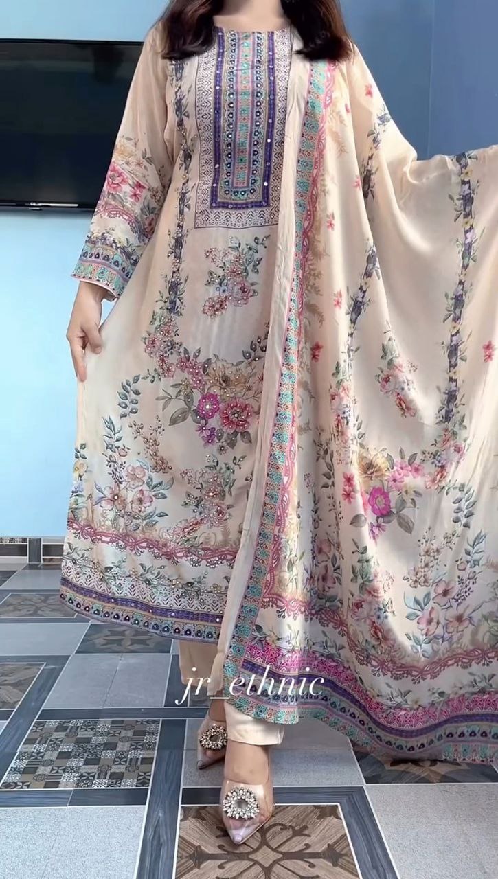 Lilac Silks Suit